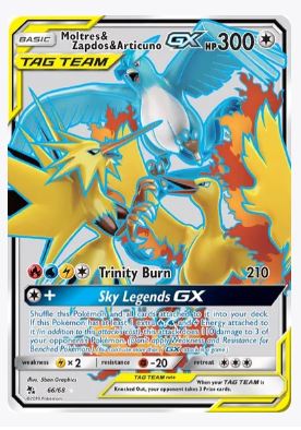Moltres & Zapdos & Articuno GX (Full Art) Hidden Fates # 66/68 - Sweets and Geeks