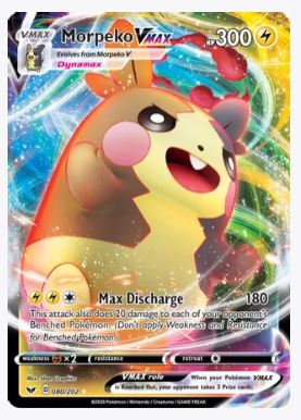 Morpeko VMAX SWSH01: Sword & Shield Base Set # 080/202 - Sweets and Geeks