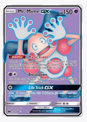 Mr. Mime GX (Full Art) SM - Celestial Storm # 156/168 - Sweets and Geeks