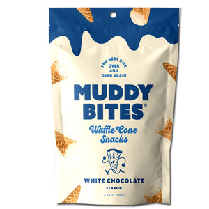 Muddy Bites Waffle Cone White Chocolate - Sweets and Geeks