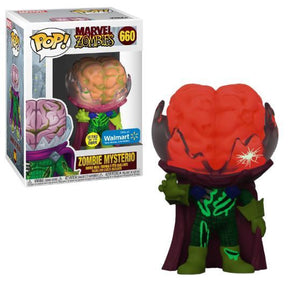Funko Pop Marvel: Zombies - Zombie Mysterio (Glow in Dark) Walmart Exclusive #660 - Sweets and Geeks