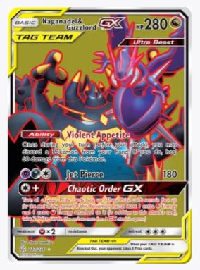 Naganadel & Guzzlord GX (Full Art) SM - Cosmic Eclipse # 223/236 - Sweets and Geeks