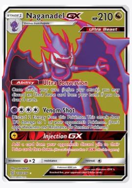 Naganadel GX (Full Art) SM - Unified Minds # 230/236 - Sweets and Geeks