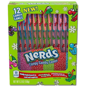 Nerds Candy Canes 12 Count - Sweets and Geeks