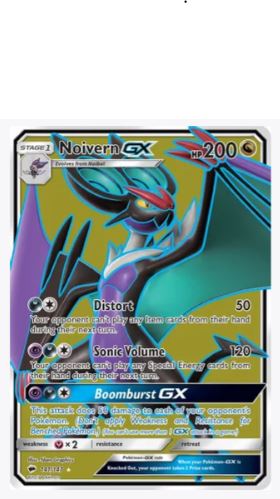 sonic pokemon cards gx Noivern GX (Full Art) SM