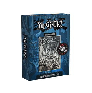 Yu-Gi-Oh! Replica God Card Obelisk the Tormentor Limited Edition in Metal 5000 Pieces Individually Numbered - Sweets and Geeks