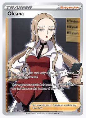 Oleana (Full Art) SWSH02: Rebel Clash # 191/192 - Sweets and Geeks