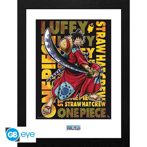 One Piece Framed Luffy in Wano Art - Sweets and Geeks