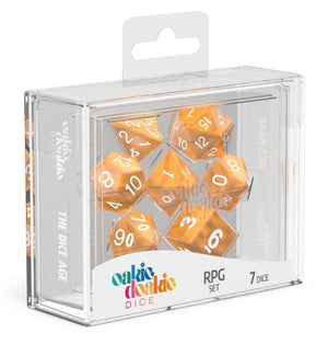 Oakie Doakie Dice RPG Set Marble (7) - Sweets and Geeks
