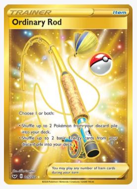 Ordinary Rod (Secret) SWSH01: Sword & Shield Base Set # 215/202 - Sweets and Geeks