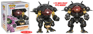 Funko Pop Games: Overwatch - D.Va with Meka (Carbon Fiber) Blizzard Exclusive #177 - Sweets and Geeks
