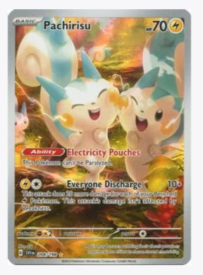 Pachirisu (Illustration Rare) SV01: Scarlet & Violet Base Set # 208/198 - Sweets and Geeks