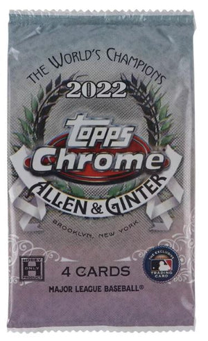 2022 Topps Allen & Ginter Chrome Baseball Hobby Pack - Sweets and Geeks