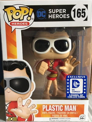 Funko Pop Heroes: DC Super Heroes - Plastic Man DC Exclusive #165 - Sweets and Geeks