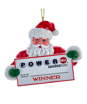 Powerball Santa Ornament - Sweets and Geeks