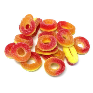 Peach Rings Bulk Tubs (S&G Bulk) - Sweets and Geeks