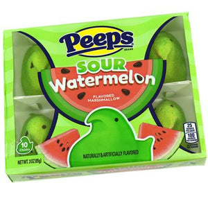 Peeps Sour Watermelon 10 Count - Sweets and Geeks