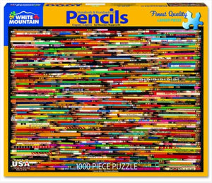 Pencil Collage 1000 Piece Jigsaw Puzzle - Sweets and Geeks