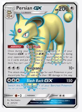 Persian GX (Full Art) SM - Unbroken Bonds # 207/214 - Sweets and Geeks