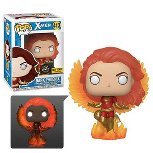 Funko Pop! Marvel: X-Men - Dark Phoenix (Flame Wings) (Glow In The Dark) (Hot Topic Exclusive) #413 - Sweets and Geeks