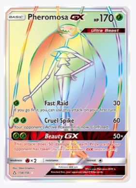 Pheromosa GX (Secret Rare) SM - Ultra Prism # 158/156 - Sweets and Geeks