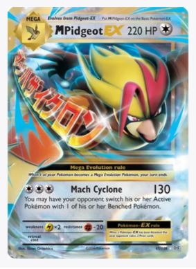 M Pidgeot EX XY - Evolutions # 65/108 - Sweets and Geeks