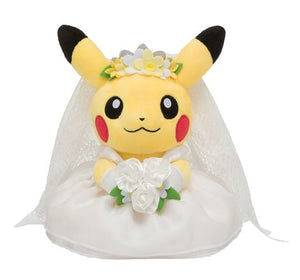 Pikachu Female Garden Wedding Japanese Pokémon Center Plush - Sweets and Geeks