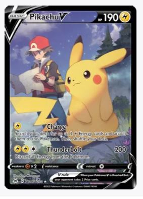Pikachu V (LP) SWSH11: Lost Origin Trainer Gallery # TG16/TG30