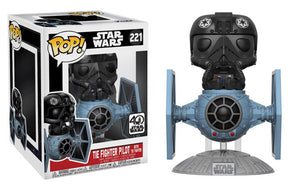 Funko Pop Movies: Star Wars - Tie Fighter Pilot with Tie Fighter #221 - Sweets and Geeks