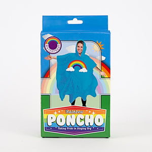 Rainbow Poncho - Sweets and Geeks