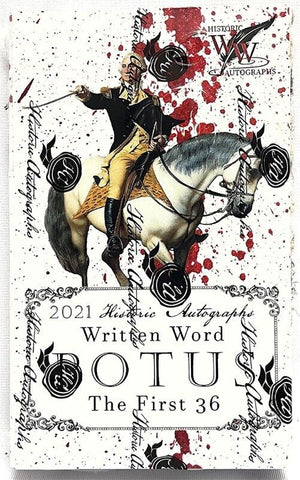 2021 Historic Autographs Written Word P.O.T.U.S. The First 36 Box - Sweets and Geeks