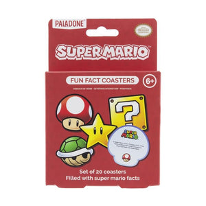 Super Mario Fun Fact Coasters - Sweets and Geeks