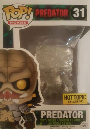 Funko Pop Movies: Predator - Predator (Cloaked)(Bloodied) Hot Topic Exclusive #31 - Sweets and Geeks