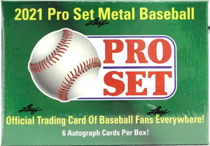 2021 Leaf Pro Set Metal Baseball Hobby Box - Sweets and Geeks