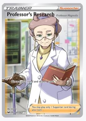 Professor's Research (Full Art) SWSH01: Sword & Shield Base Set # 201/202 - Sweets and Geeks