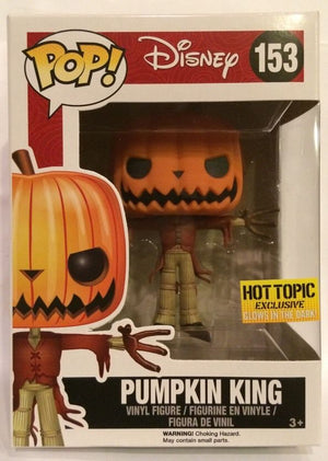 Funko Pop Disney: Nightmare Before Christmas - Pumpkin King (Glow In The Dark) (Hot Topic Exclusive) #153 - Sweets and Geeks