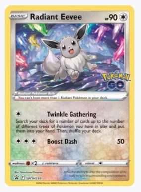 Radiant Eevee - SWSH230 SWSH: Sword & Shield Promo Cards # SWSH230 - Sweets and Geeks
