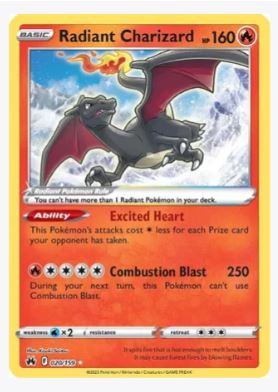 Radiant Charizard Crown Zenith # 020/159 - Sweets and Geeks