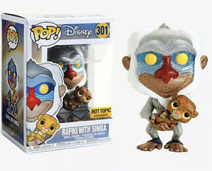 Funko Pop Disney: The Lion King - Rafiki with Simba (Diamond Collection) (Hot Topic Exclusive) #301 - Sweets and Geeks