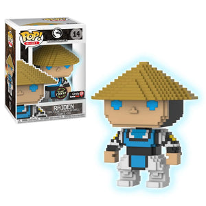 Funko Pop 8-Bit: Mortal Kombat X - Raiden (8-bit) (Glow in the Dark)(Gamestop Exclusive) #14 - Sweets and Geeks