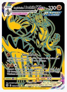 Rapid Strike Urshifu VMAX (Secret) SWSH09: Brilliant Stars Trainer Gallery # TG30/TG30 - Sweets and Geeks