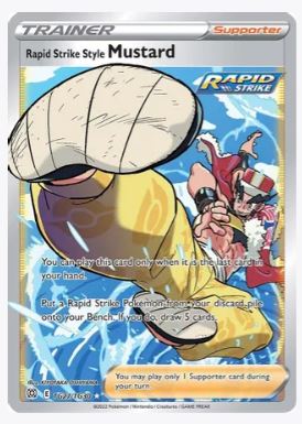 Rapid Strike Style Mustard SWSH09: Brilliant Stars Trainer Gallery # TG27/TG30 - Sweets and Geeks