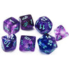 Chessex (27557): Polyhedral 7-Die Set: Nebula: Nocturnal/Blue Luminary - Sweets and Geeks