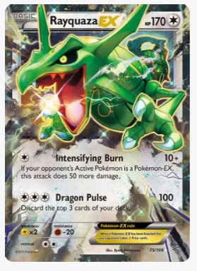 Rayquaza EX (75) XY - Roaring Skies # 75/108 - Sweets and Geeks