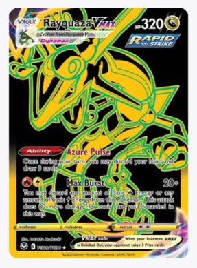 Rayquaza VMAX (Secret) SWSH12: Silver Tempest Trainer Gallery # TG29/TG30 - Sweets and Geeks