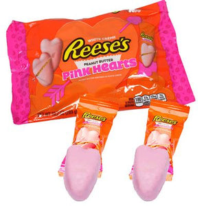 Reese's Pink Peanut Butter Hearts 10.2oz Bag - Sweets and Geeks