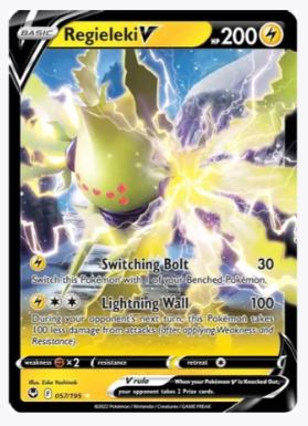 Regieleki V SWSH12: Silver Tempest # 057/195 – Sweets and Geeks