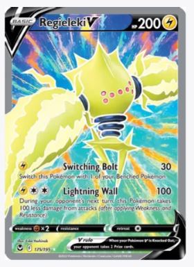 Regieleki V (Full Art) SWSH12: Silver Tempest # 175/195 - Sweets and Geeks