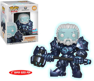 Funko POP Games: Overwatch - NYCC 2018: Reinhardt [6 Inch Glow In The Dark] #400 - Sweets and Geeks