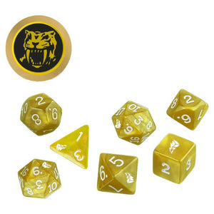 Power Rangers RPG: Game Dice Set - Yellow (7+coin) - Sweets and Geeks